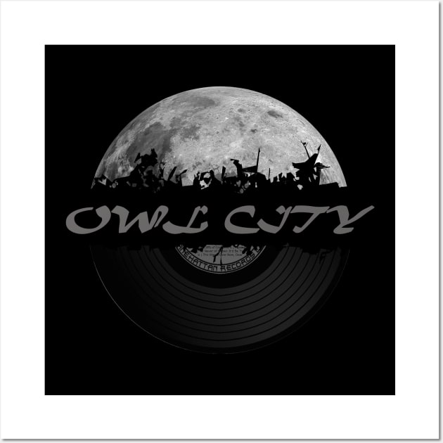 Owl City moon vinyl Wall Art by hany moon